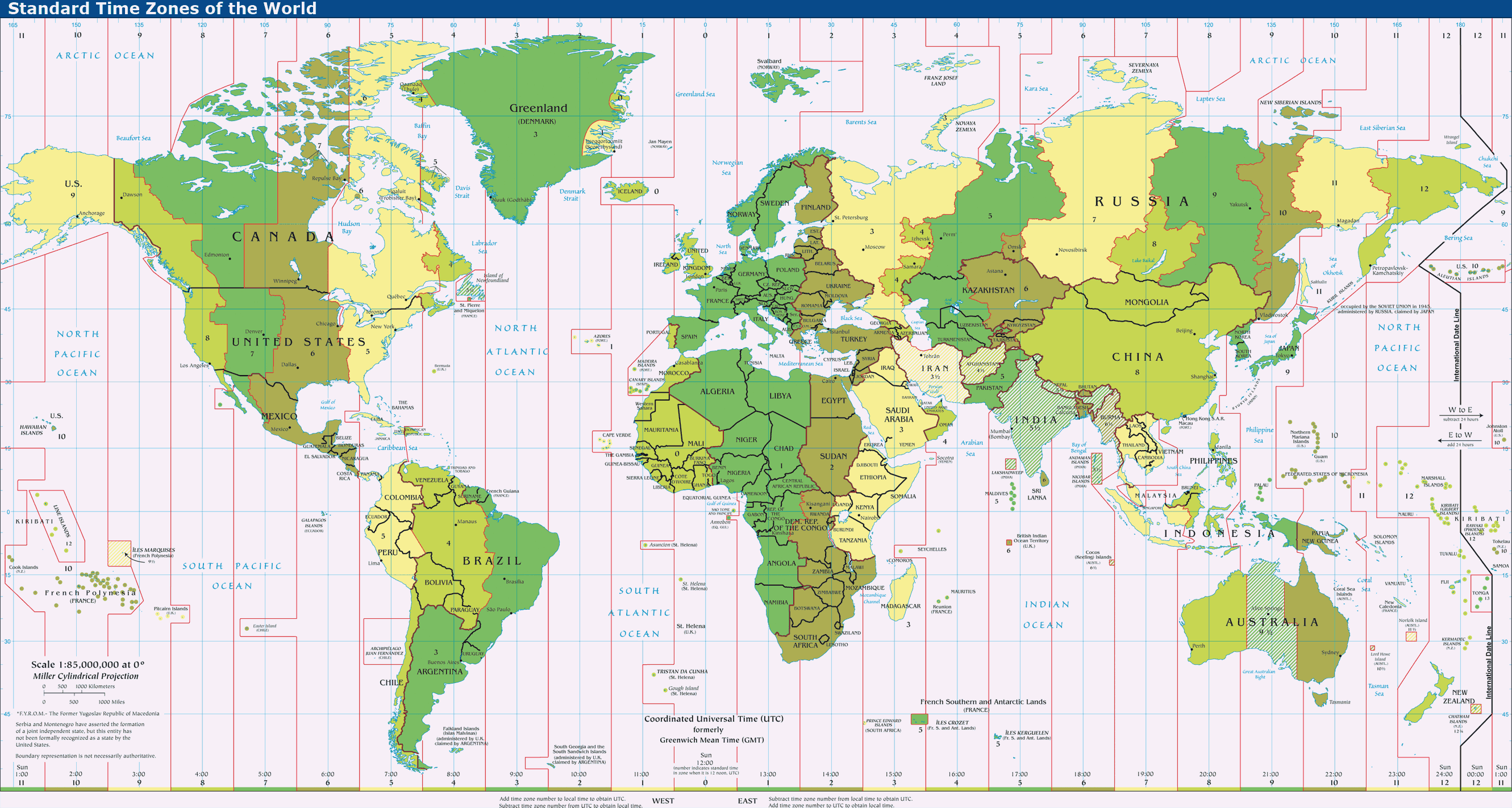 travel time zone