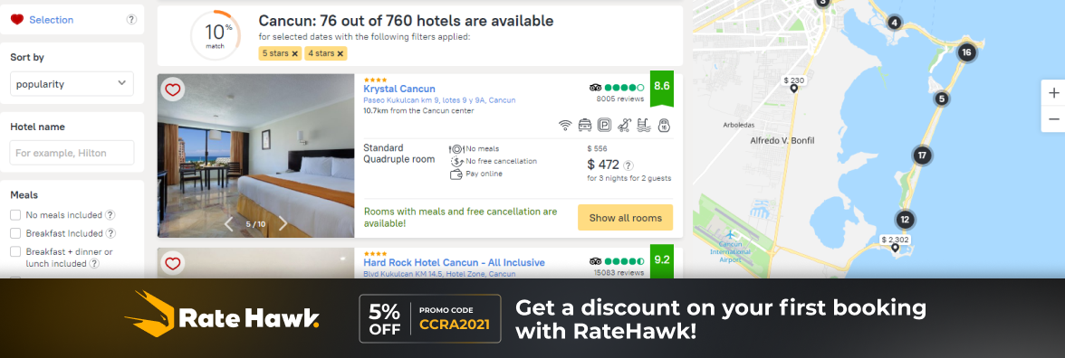 Sign up for free on RateHawk's b2b portal and take part in the prize draw!