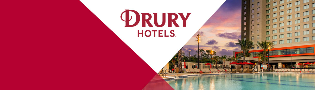 Drury Hotels: Save your clients 10% off BAR with this exclusive discount