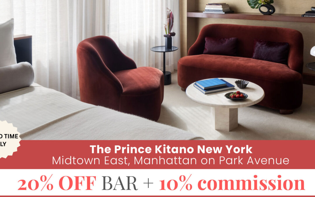 The Prince Kitano New York: 20% OFF BAR + 10% commission