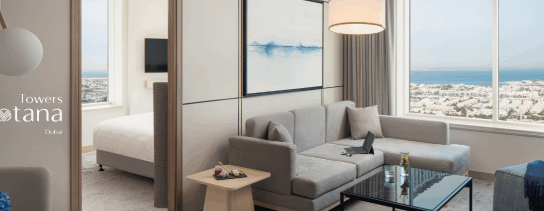Experience Elevated Living at Towers Rotana: 20% Off Suites + Club Lounge Perks in Dubai