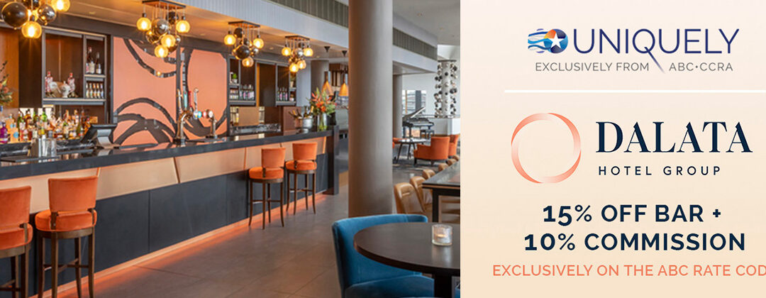 15% OFF BAR AND 10% COMMISSION EXCLUSIVELY ON THE ABC RATE CODE